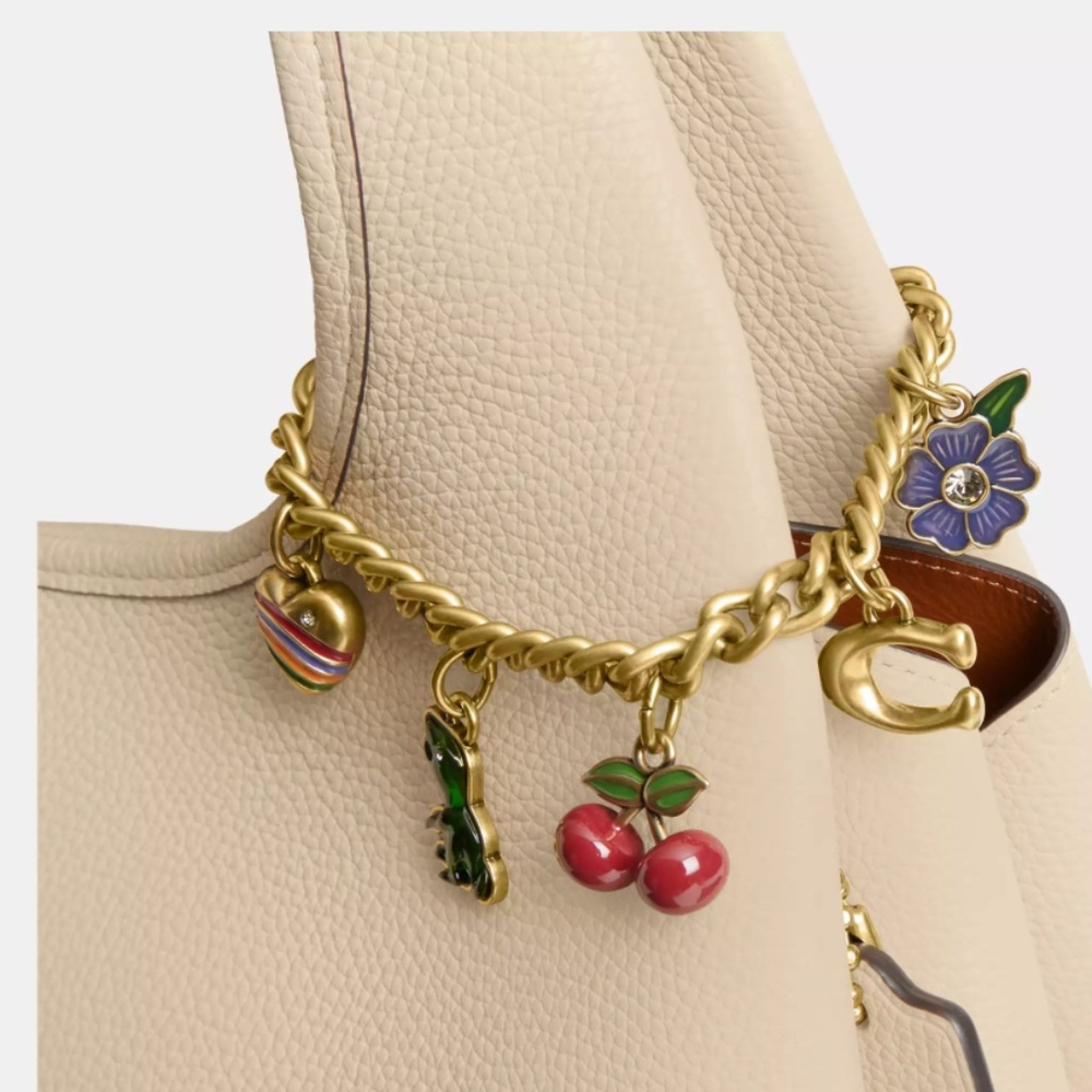 Coach Motif Chain Bag Charm - Picture 3 of 3